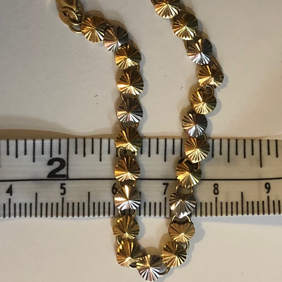 🌸REAL 18K TRICOLOR BRACELET🌸 - Picture 5 of 8